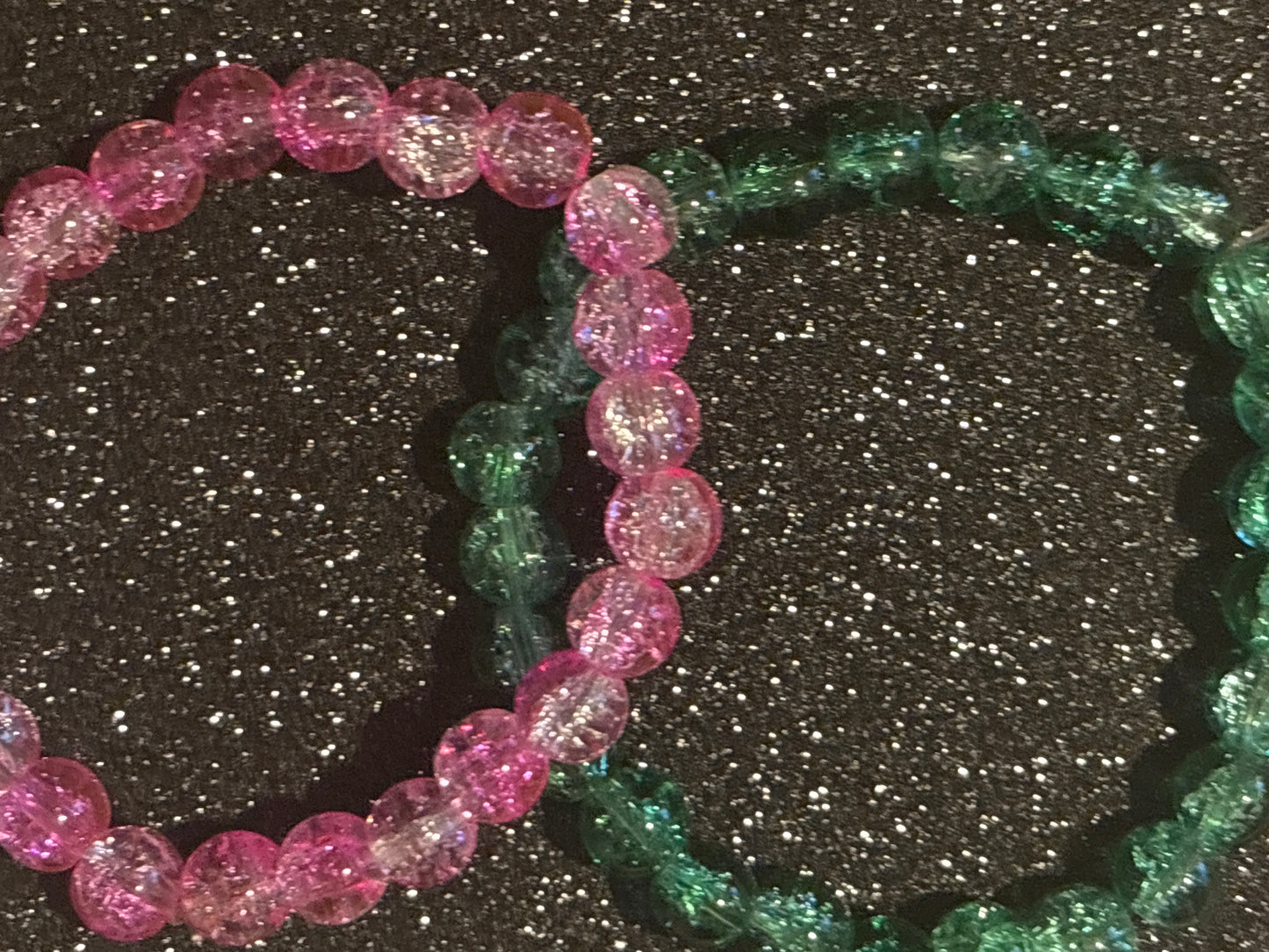 Pink and green