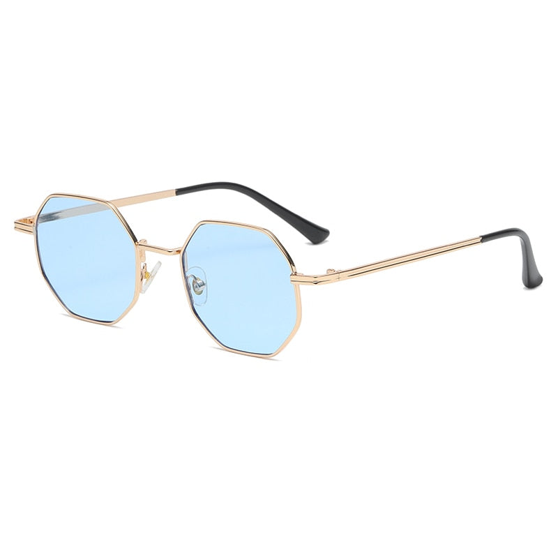 NEW Polygon Metal Sunglasses Vintage Frame