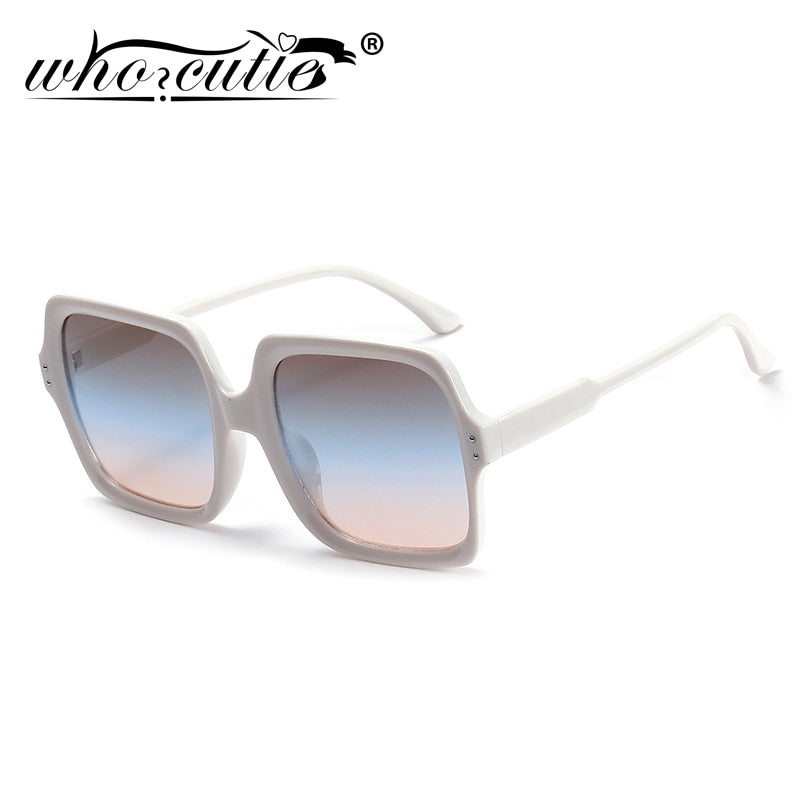 Vintage Trendy Wide Oversized Sunglasses Women SungSun