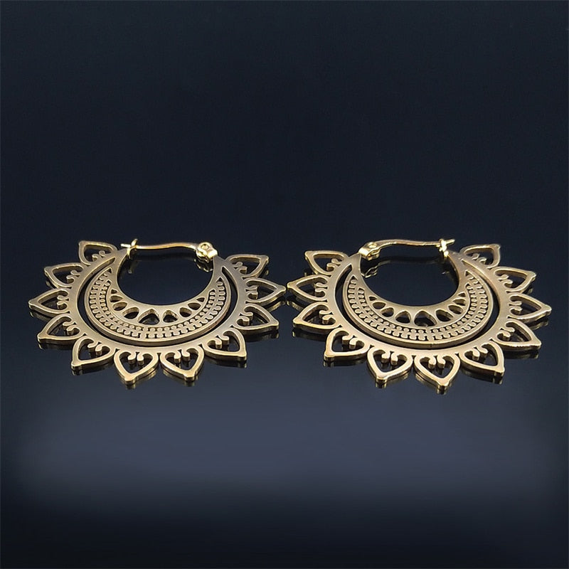 Gypsy Tribal Mandala Earrings