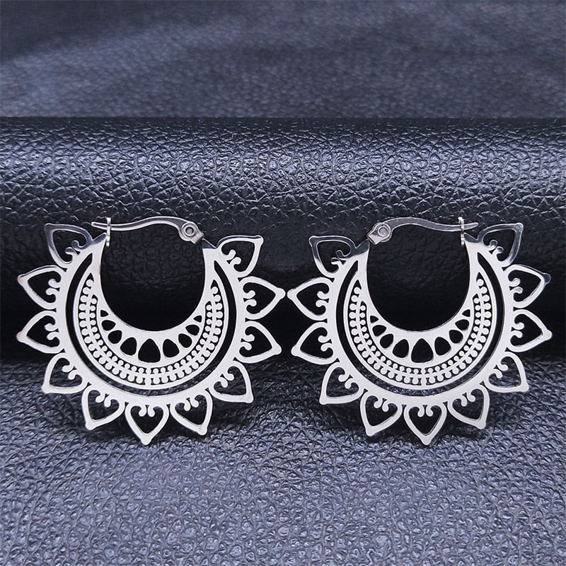 Gypsy Tribal Mandala Earrings