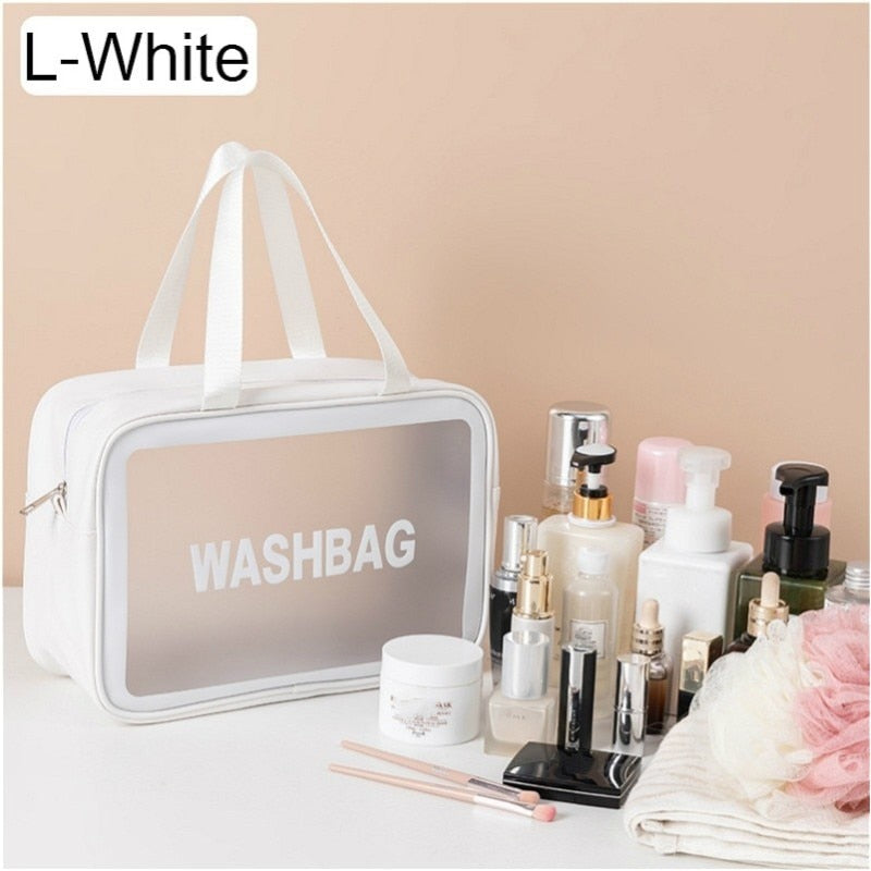 Frosted Waterproof Beauty Cosmetic Bag Hygiene/Travel Makeup Storage