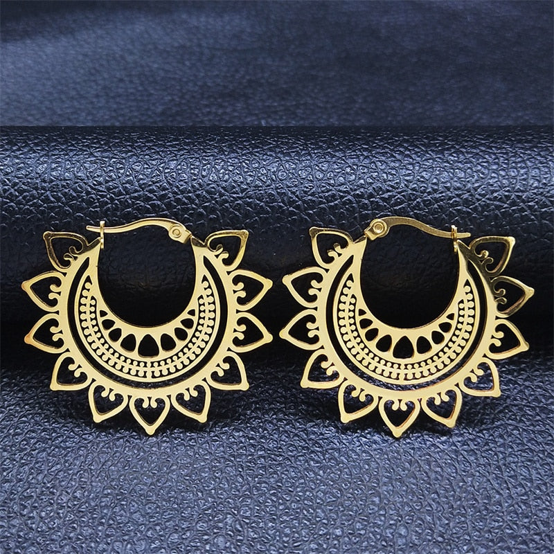 Gypsy Tribal Mandala Earrings