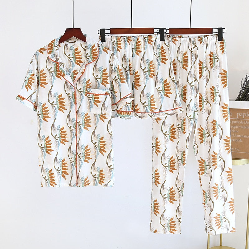 3 Piece Set Pajamas. Multiple print options