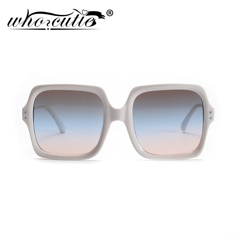 Vintage Trendy Wide Oversized Sunglasses Women SungSun