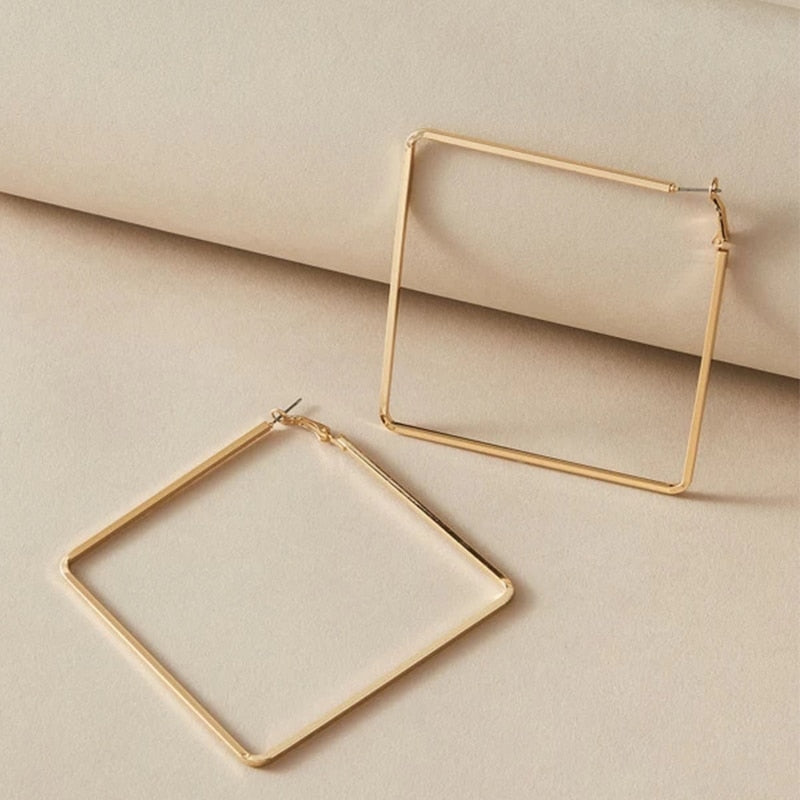 NEW Simple Rectangular Drop Earrings