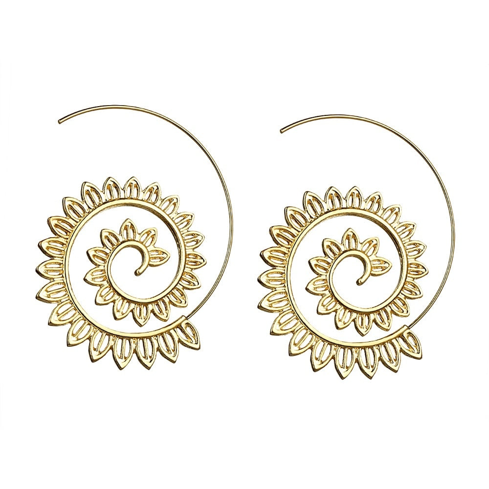 Swirl Hoop Earrings