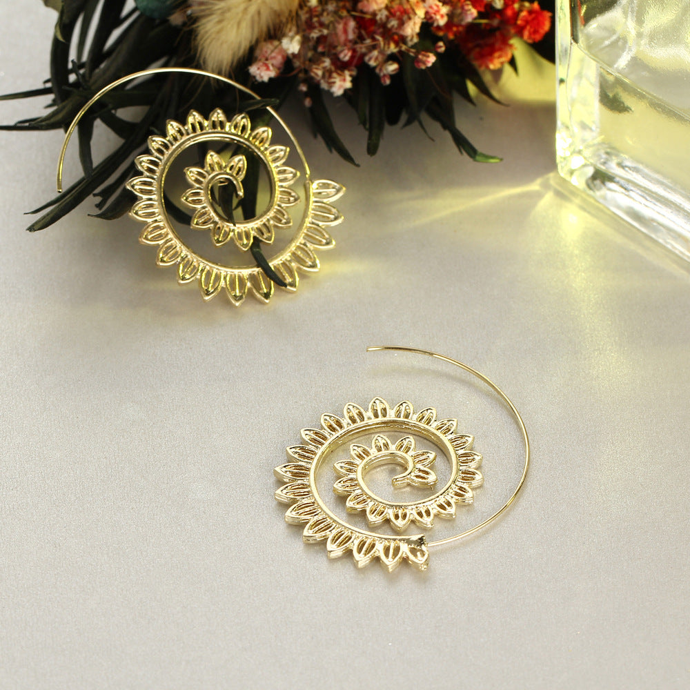 Swirl Hoop Earrings