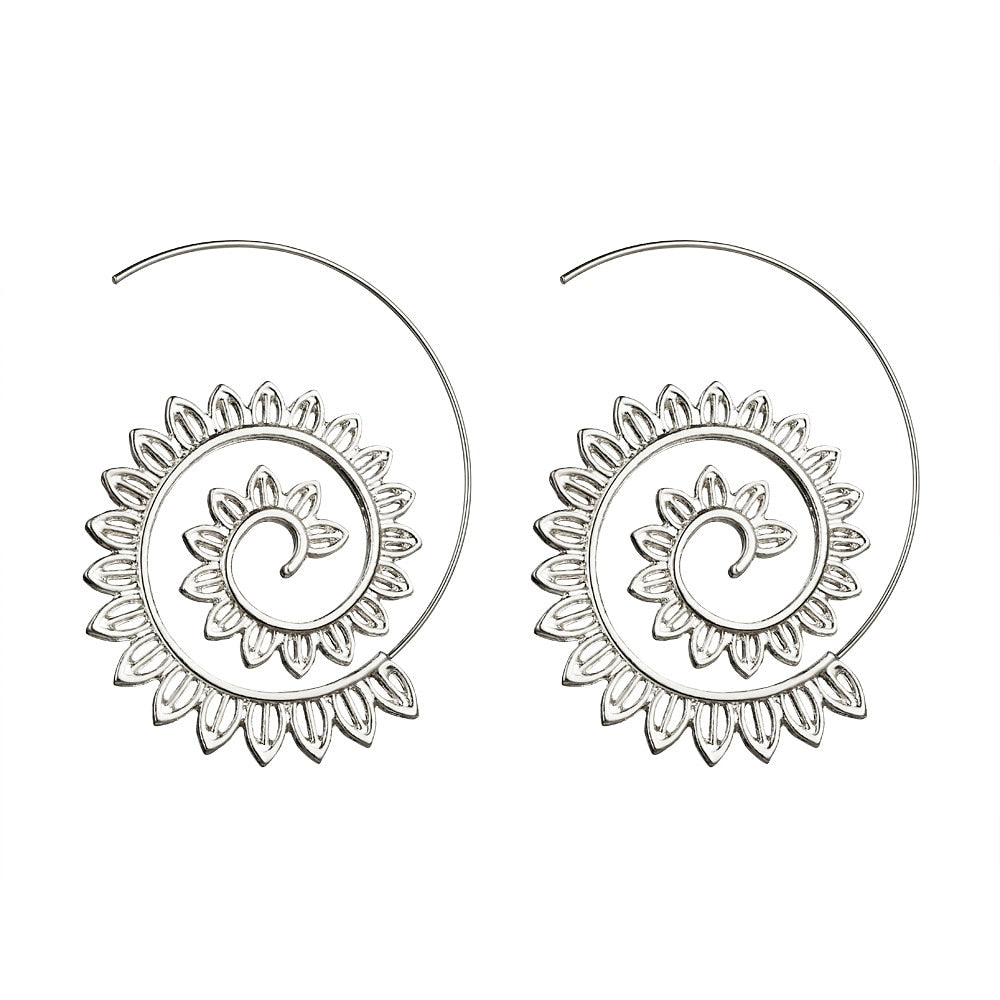 Swirl Hoop Earrings