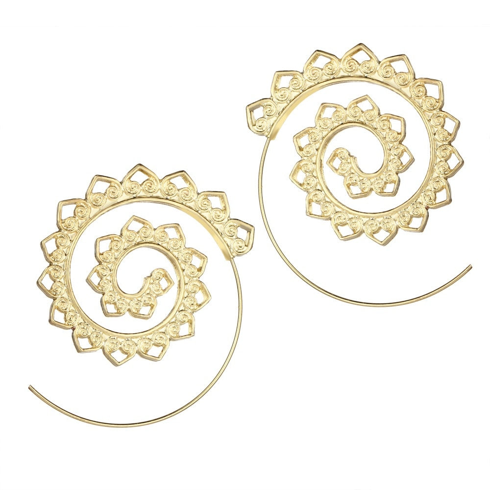 Swirl Hoop Earrings