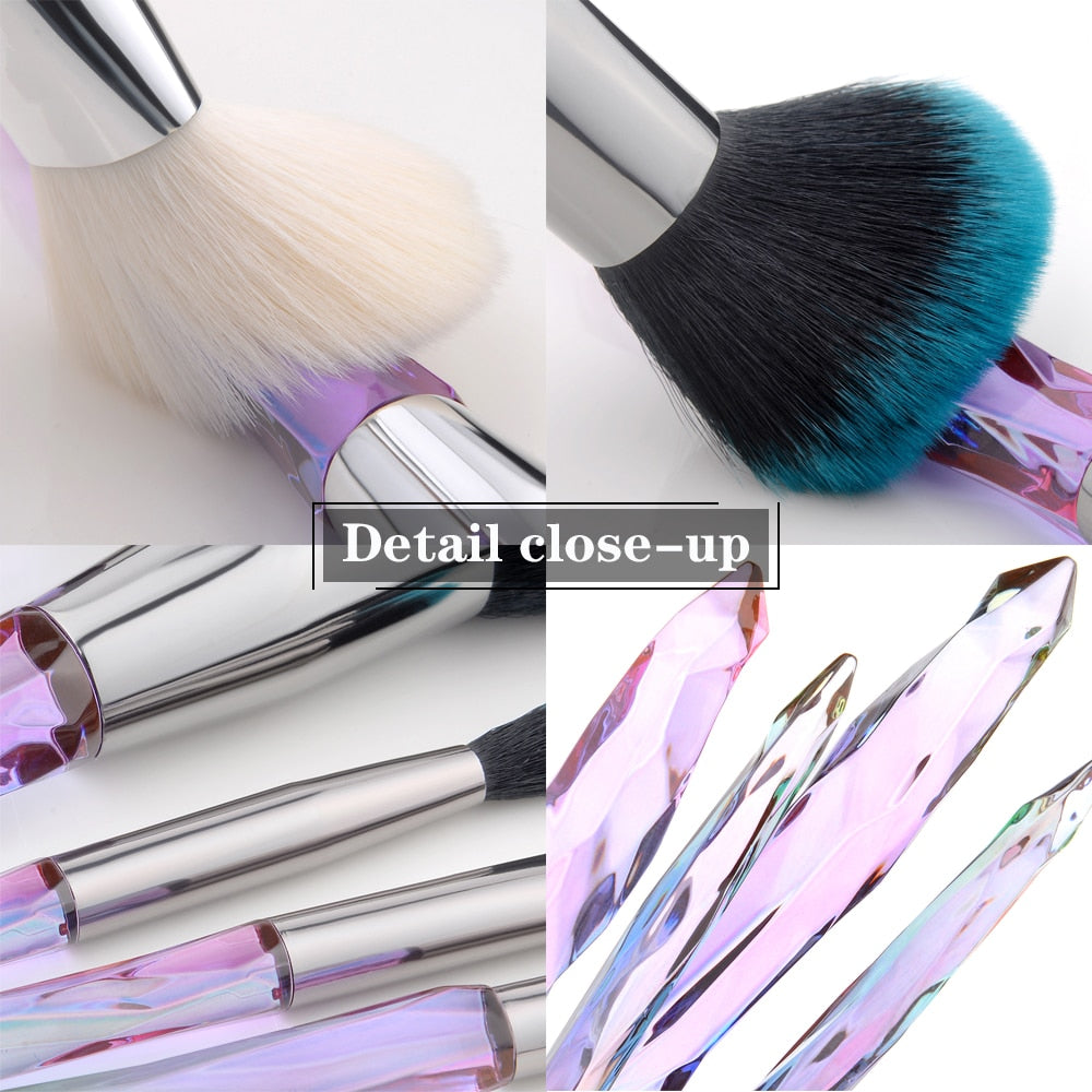 Crystal Makeup Brush Set