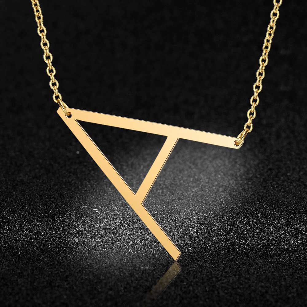 Initial Necklace A-Z in Silver, Gold, and Rose Gold