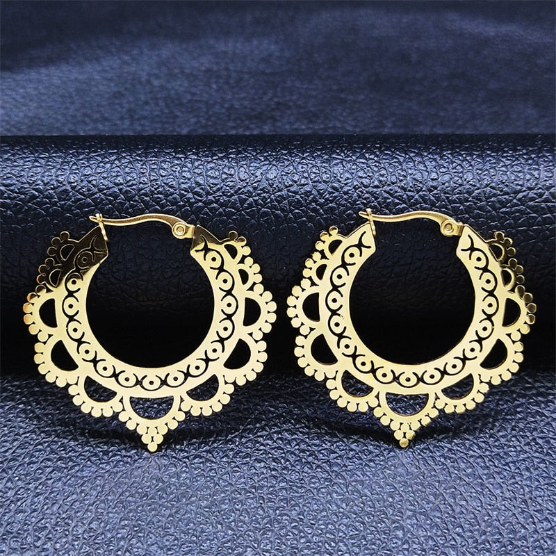 Gypsy Tribal Mandala Earrings