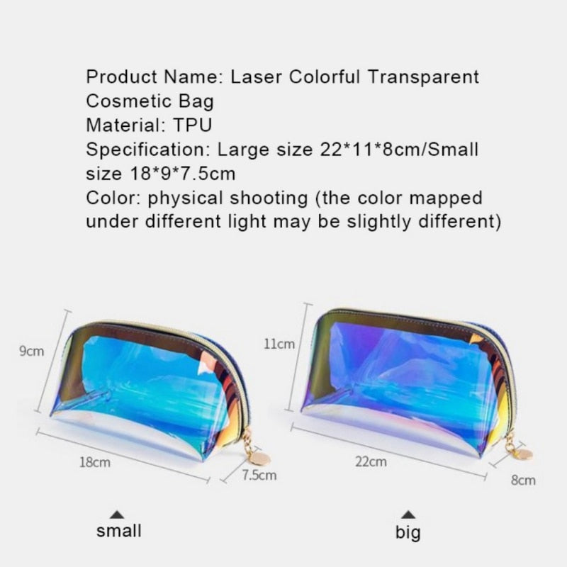 Transparent Waterproof Travel Cosmetic Bag