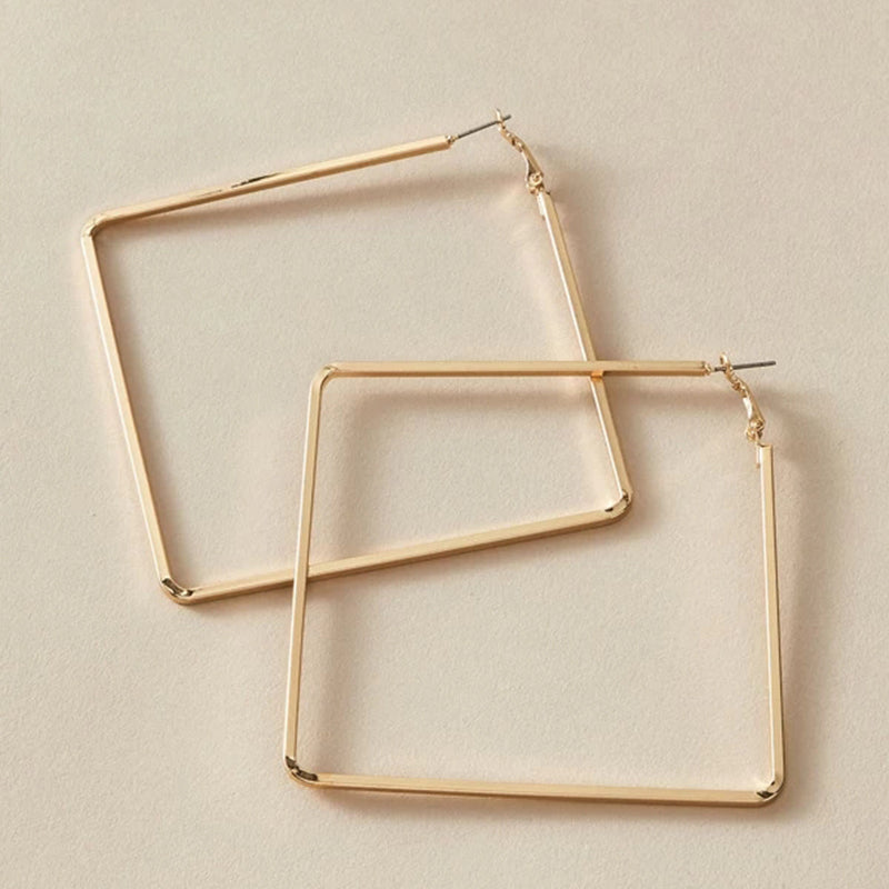 NEW Simple Rectangular Drop Earrings