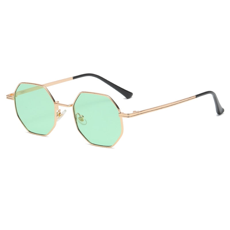 NEW Polygon Metal Sunglasses Vintage Frame