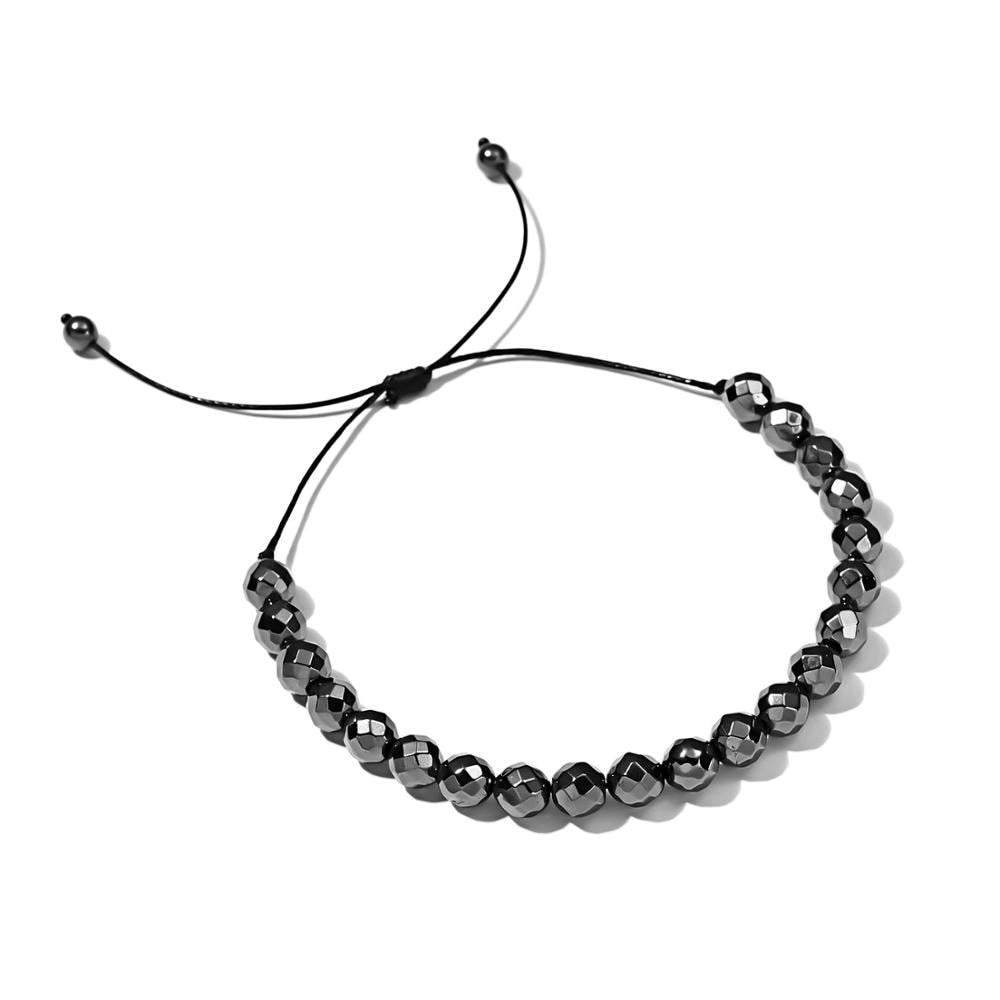 NEW No-magnetic Black Hematite Bracelets