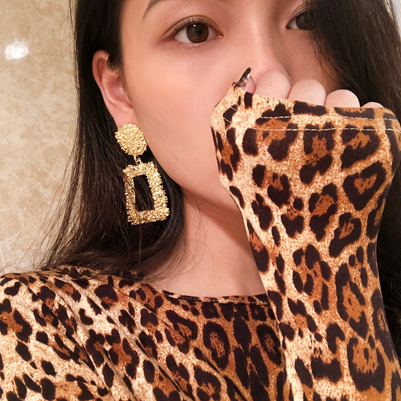 Vintage Geometric  Statement Earrings