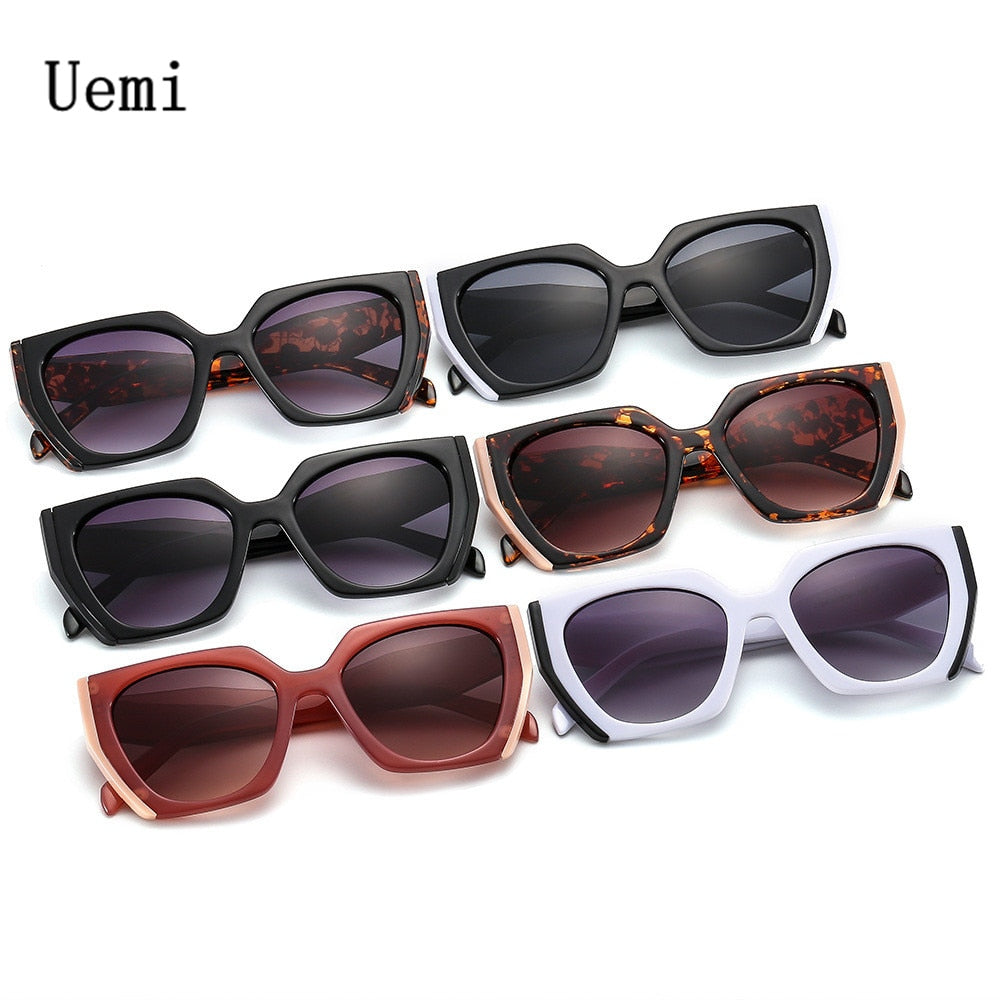 Designer Irregular Square Sunglasses