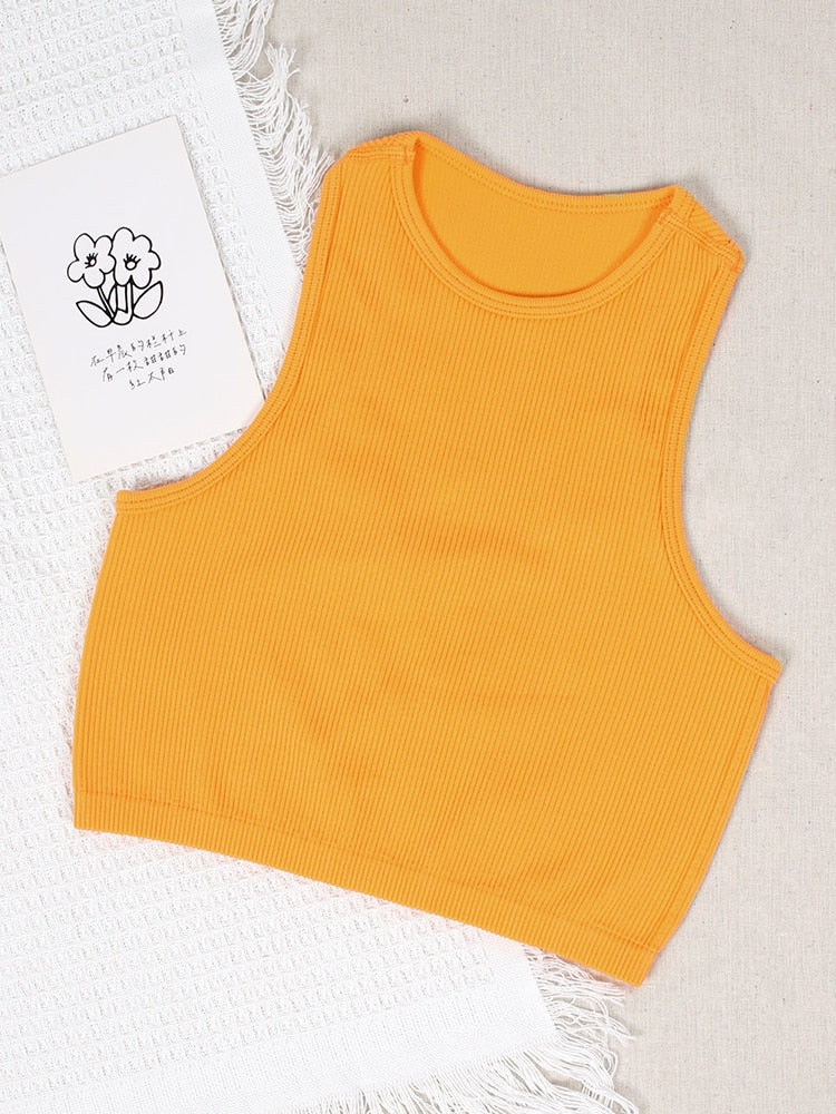 Women Crop Top Seamless Casual Streetwear 10 Colors Available