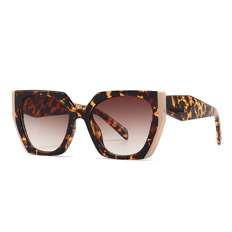 Designer Irregular Square Sunglasses