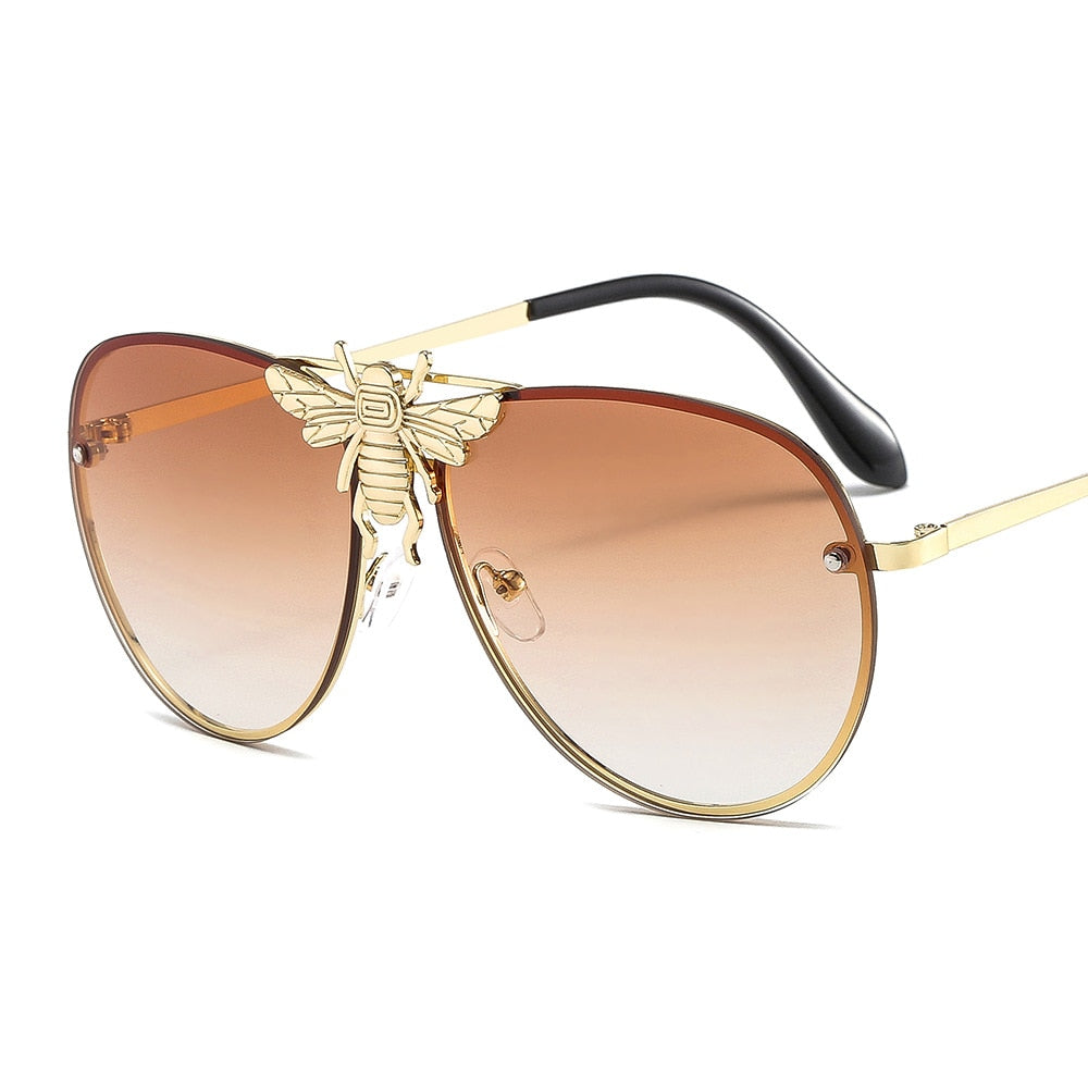 Modern Oversized Bee Sunglasses