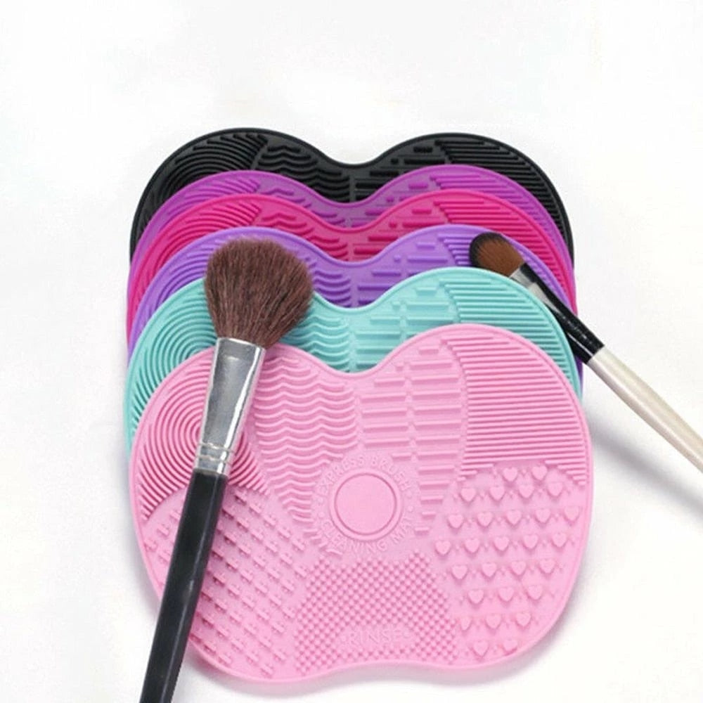 Silicone Cosmetic Brush Cleaning Pad With Suction Cup