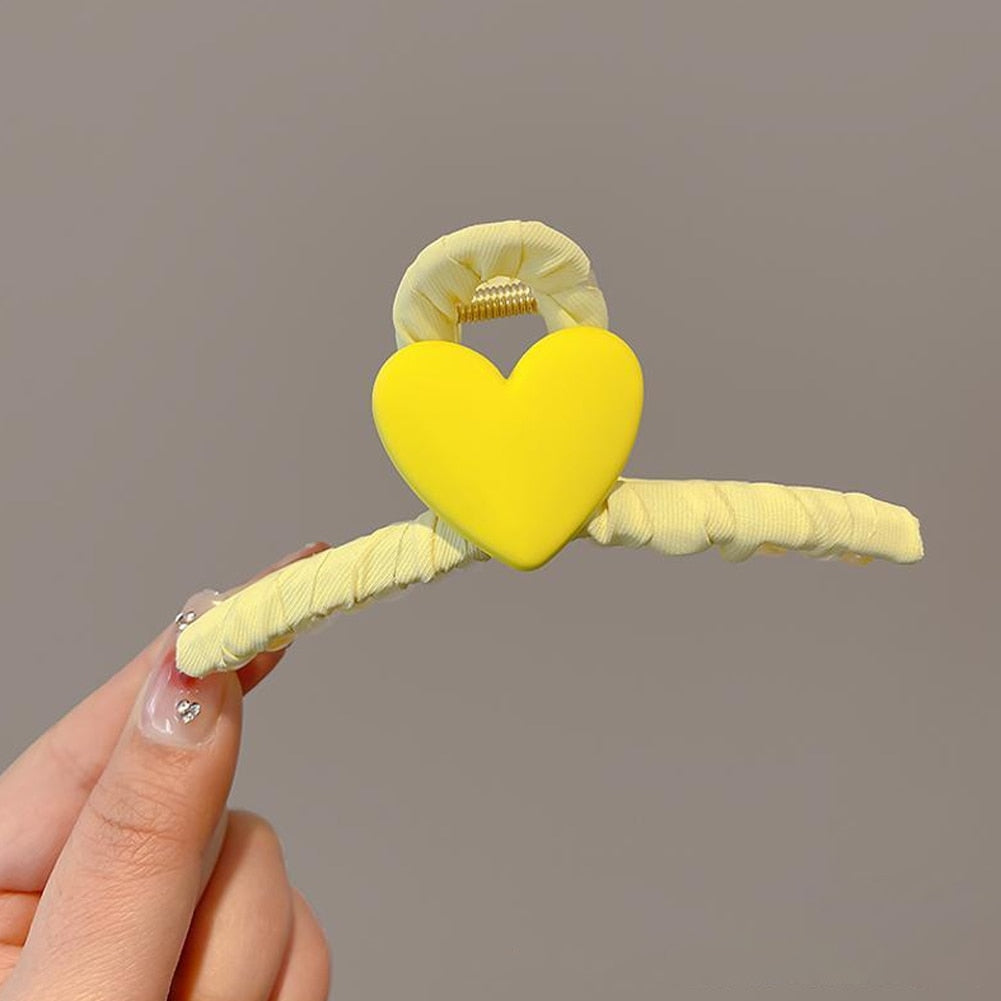 New Heart Shape Acrylic Hair Claw