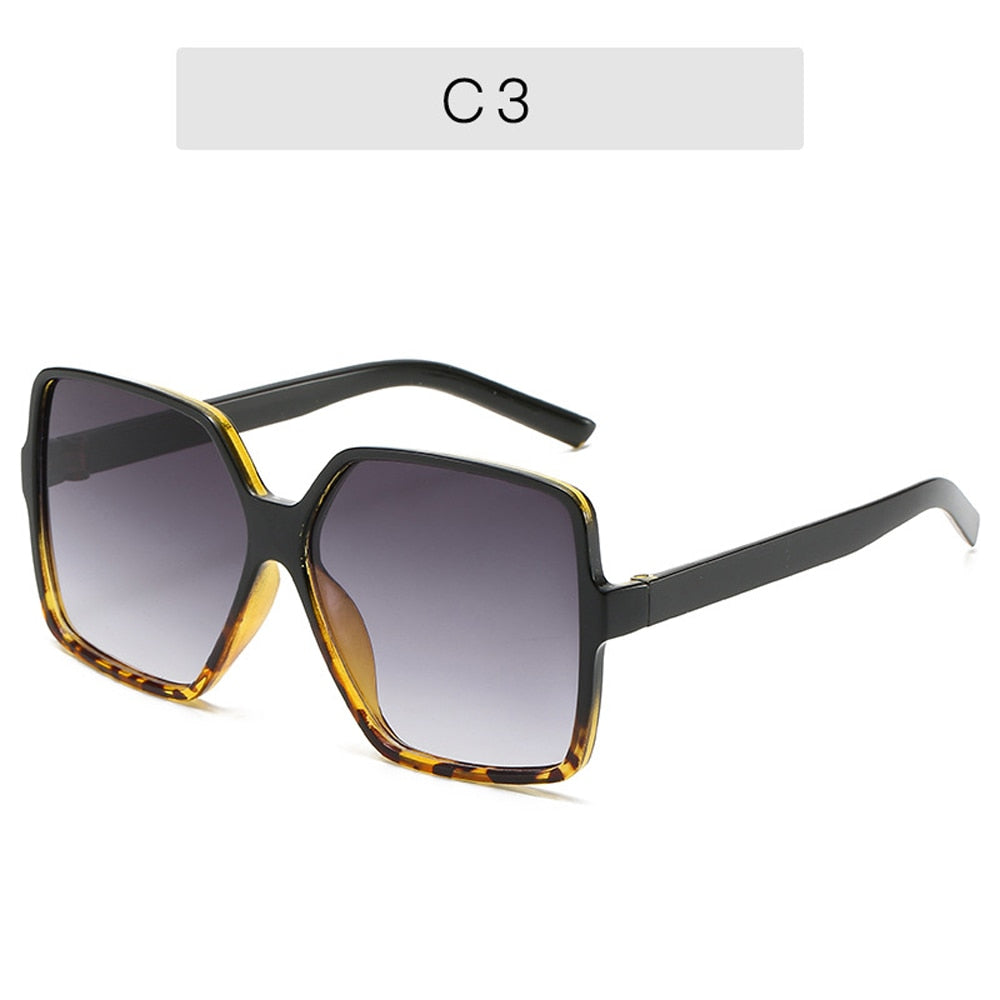 NEW Black Square Oversized Sunglasses