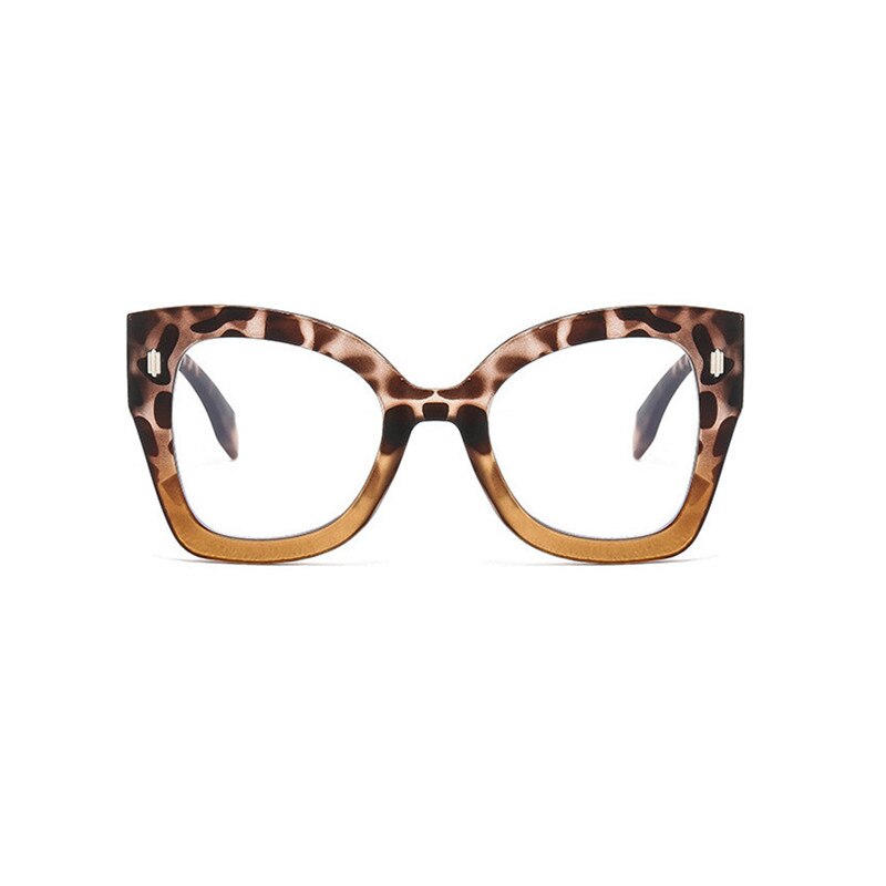 Vintage Leopard Print Frame Glasses Anti Blue Light