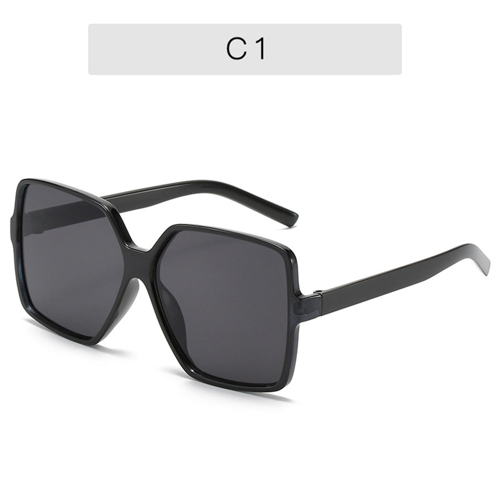 NEW Black Square Oversized Sunglasses