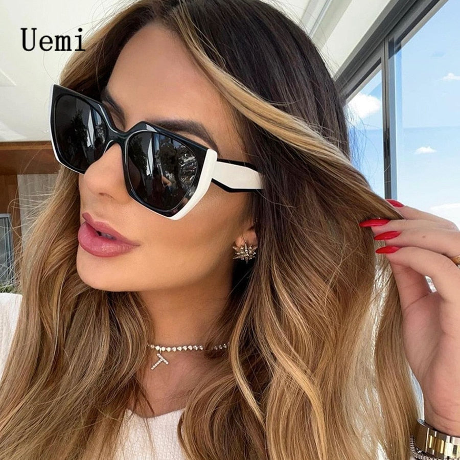 Designer Irregular Square Sunglasses