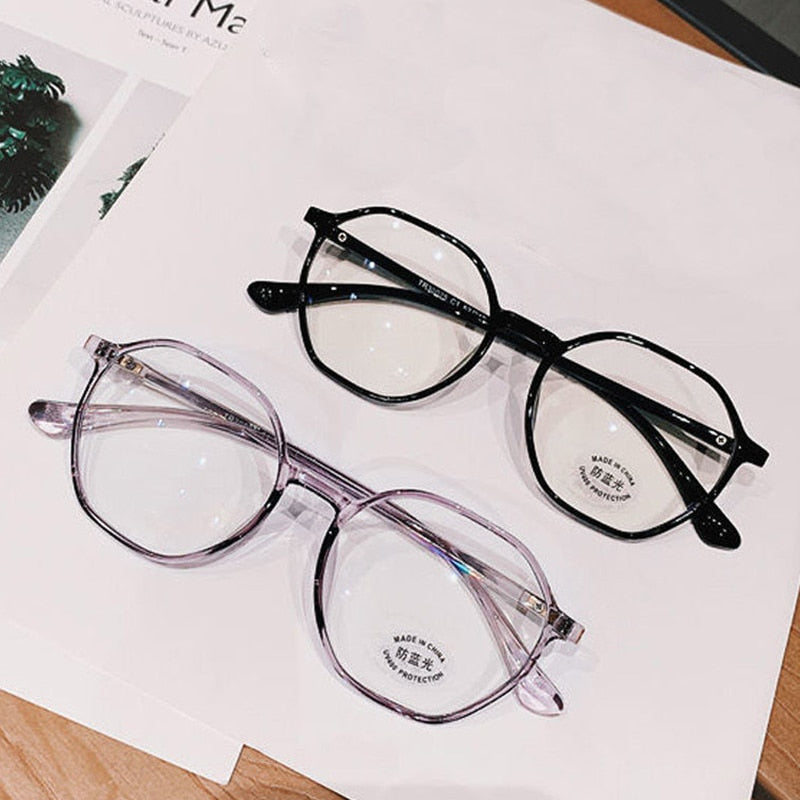 Transparent Reading Glasses High-definition Anti-blue Light Glasses