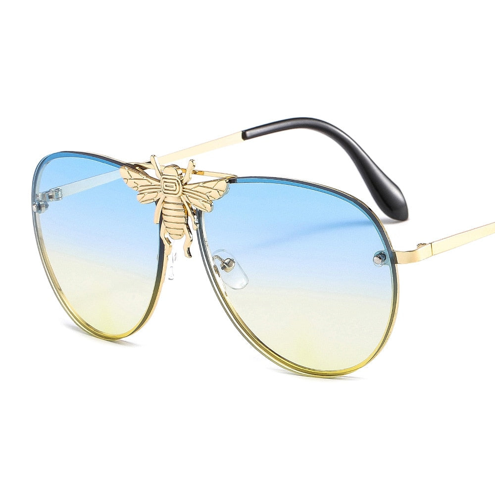 Modern Oversized Bee Sunglasses