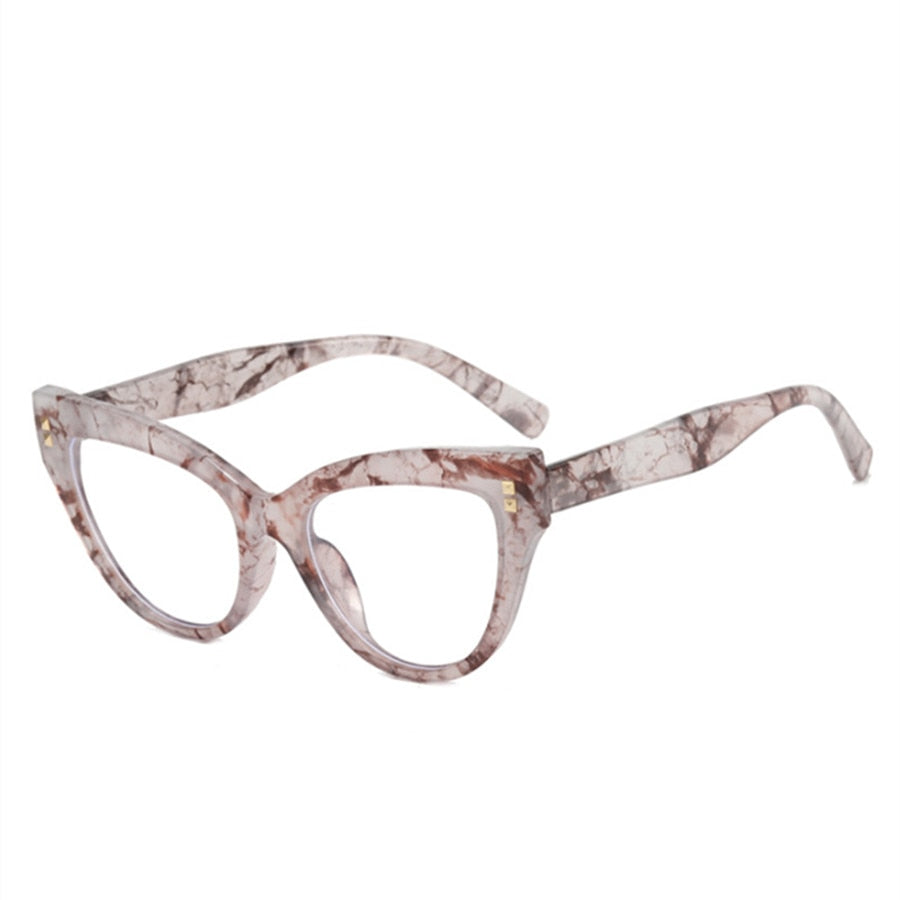 New Designer Glasses, Retro Cat Eye Rivet Decoration