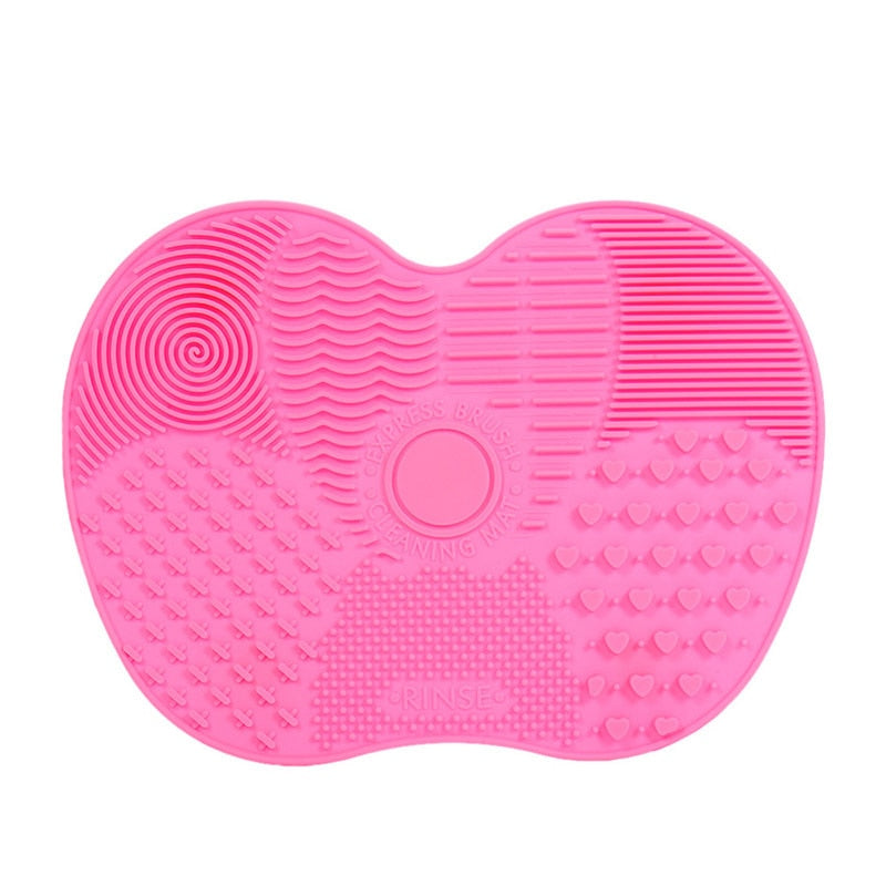 Silicone Cosmetic Brush Cleaning Pad With Suction Cup