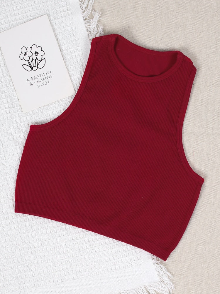 Women Crop Top Seamless Casual Streetwear 10 Colors Available