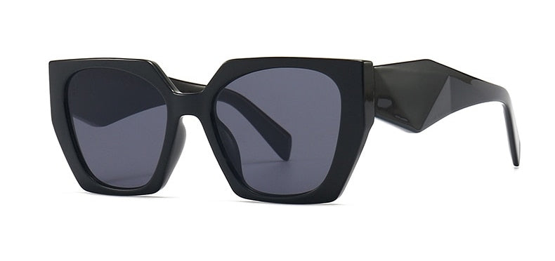 Fashion Brand Square Sunglasses Trend Unique Design Cat Eye