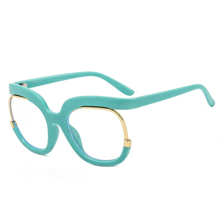 Vintage Oversized Retro Round Anti Blue Light Glasses