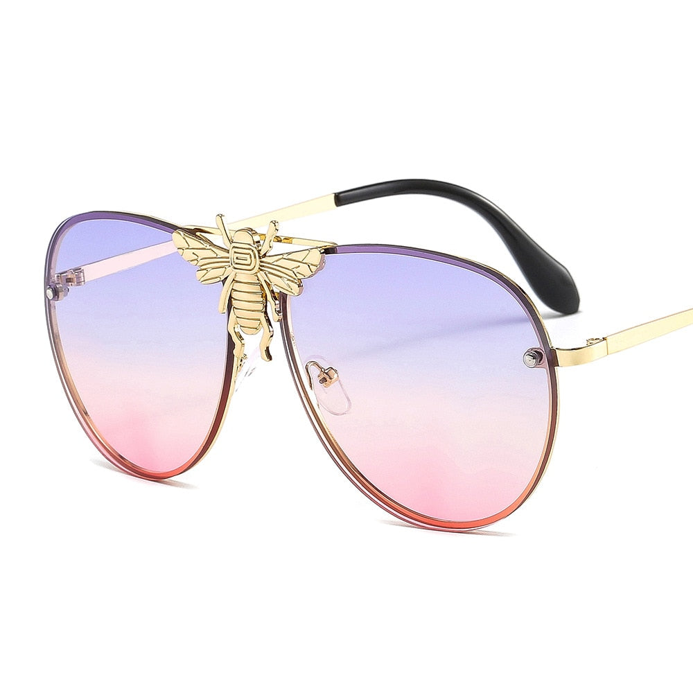 Modern Oversized Bee Sunglasses