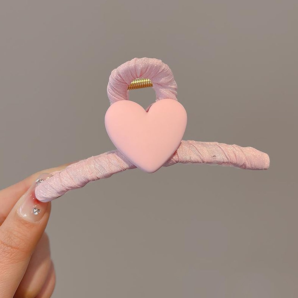 New Heart Shape Acrylic Hair Claw