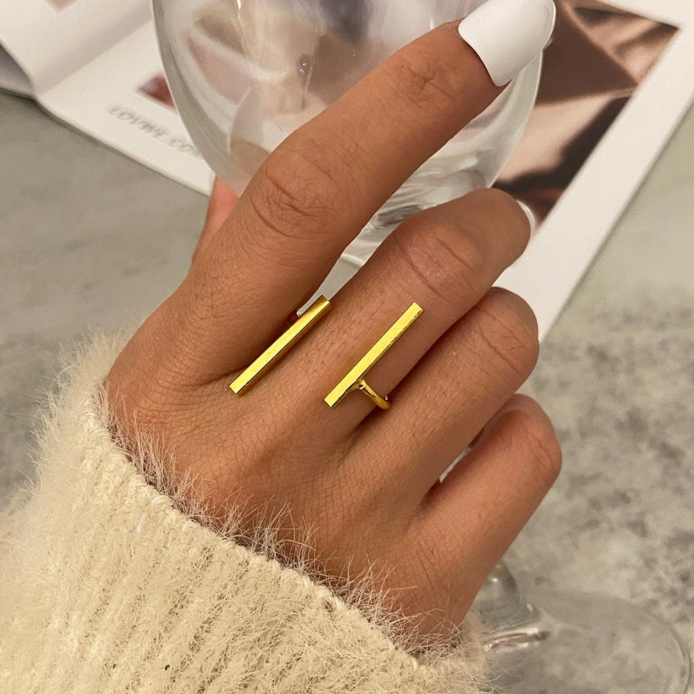 Gold Bohemian Rings Set