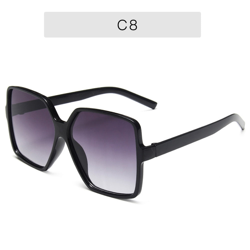 NEW Black Square Oversized Sunglasses