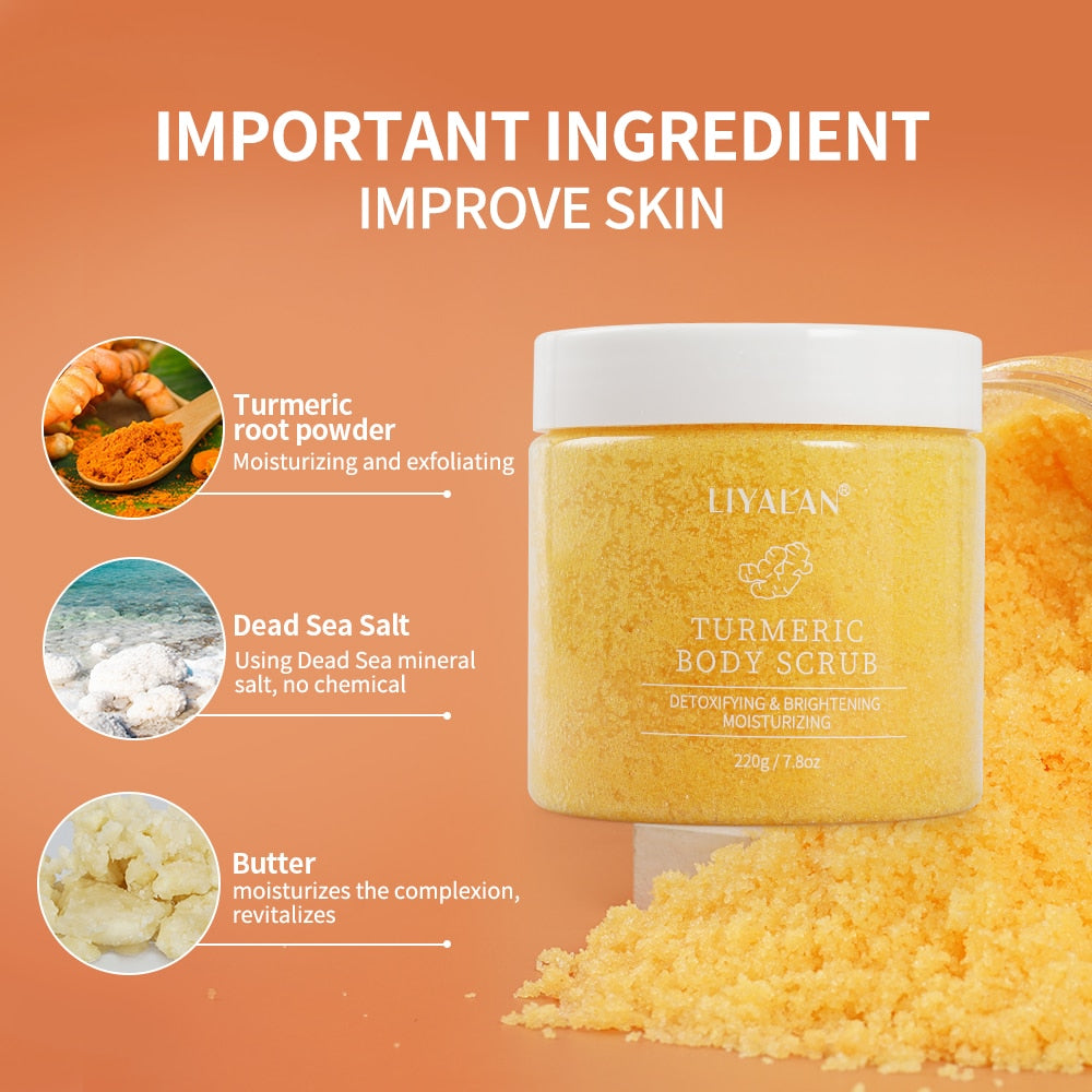 Turmeric Body Scrub Brightening Moisturizing